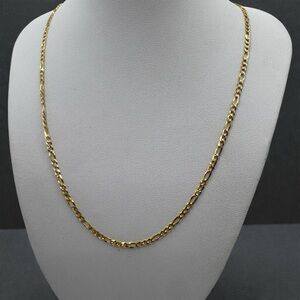 Mariner Link Necklace 18” Sterling Silver Chain .925 P-Lux Italy Gold Tone